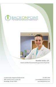 BackOnPoint Brochure designed by Mary P Parker